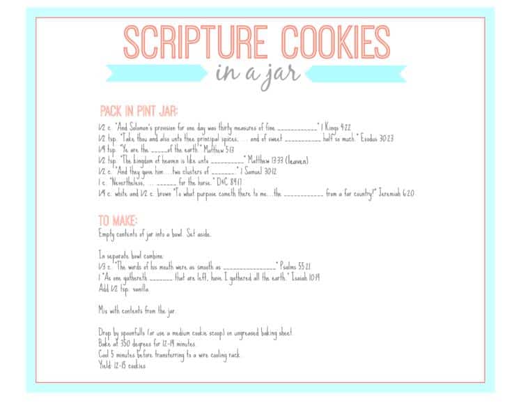 Delicious and Nutritious Scripture Cookies Recipe