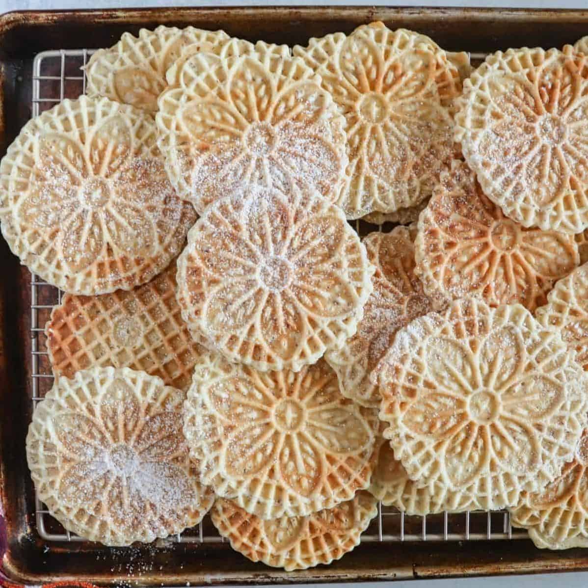  Serve up some love with these heart-shaped Pizzelle cookies