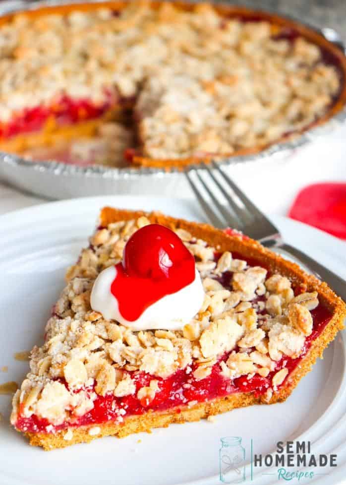  Sweet and tangy cherry filling with a crispy crunch on top!