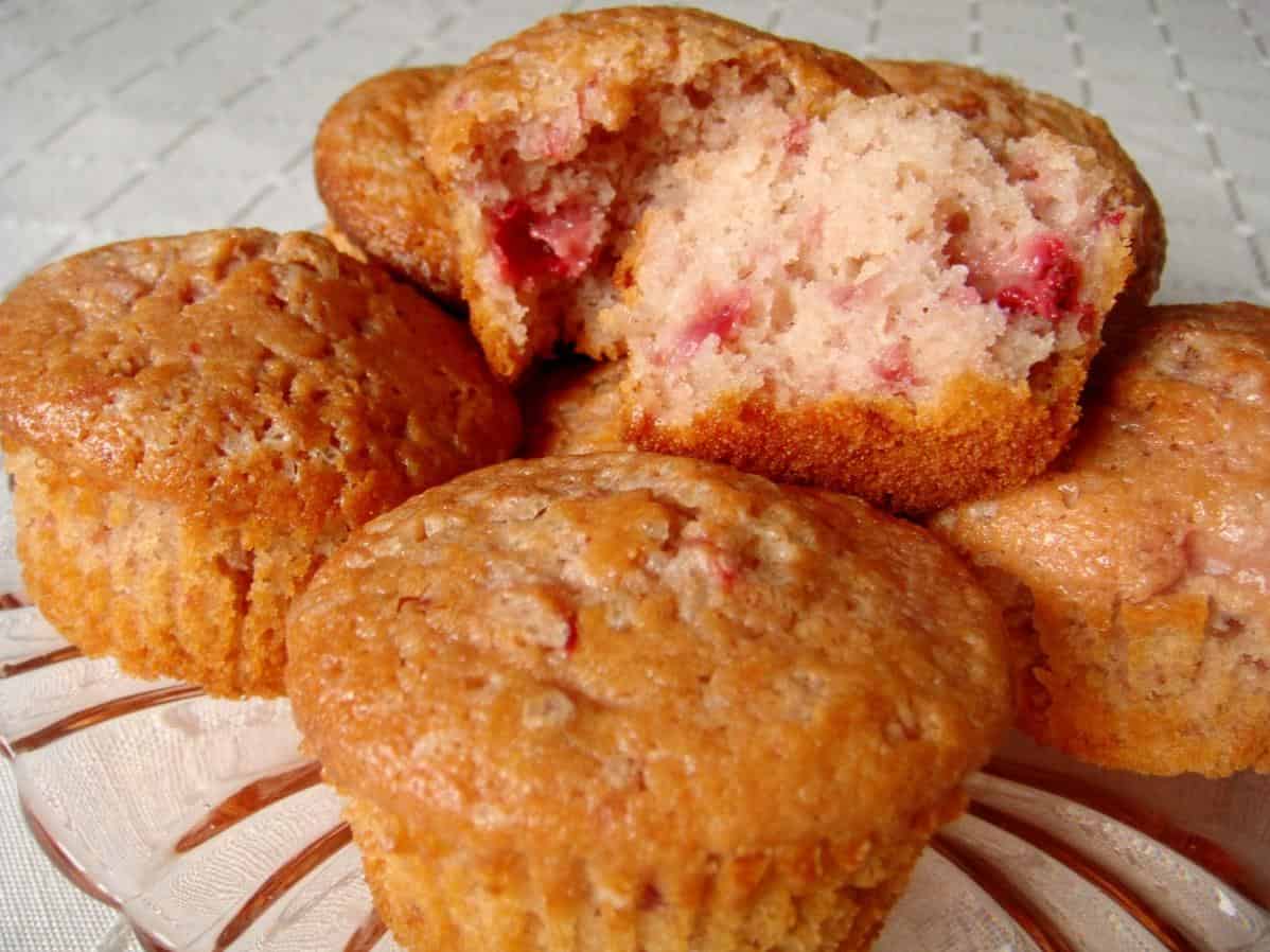  Sweet, fluffy muffins topped with a dollop of creamy goodness!