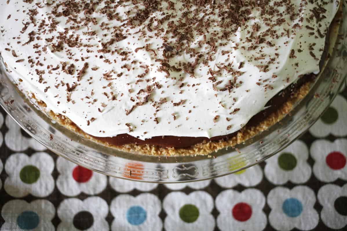  Tempting layers of chocolate goodness in Bishop's Chocolate Pie.