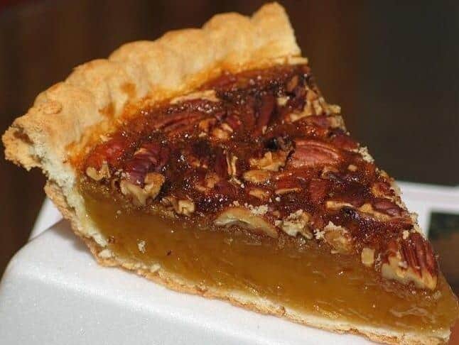  The aroma of freshly baked pecan pie is irresistible.