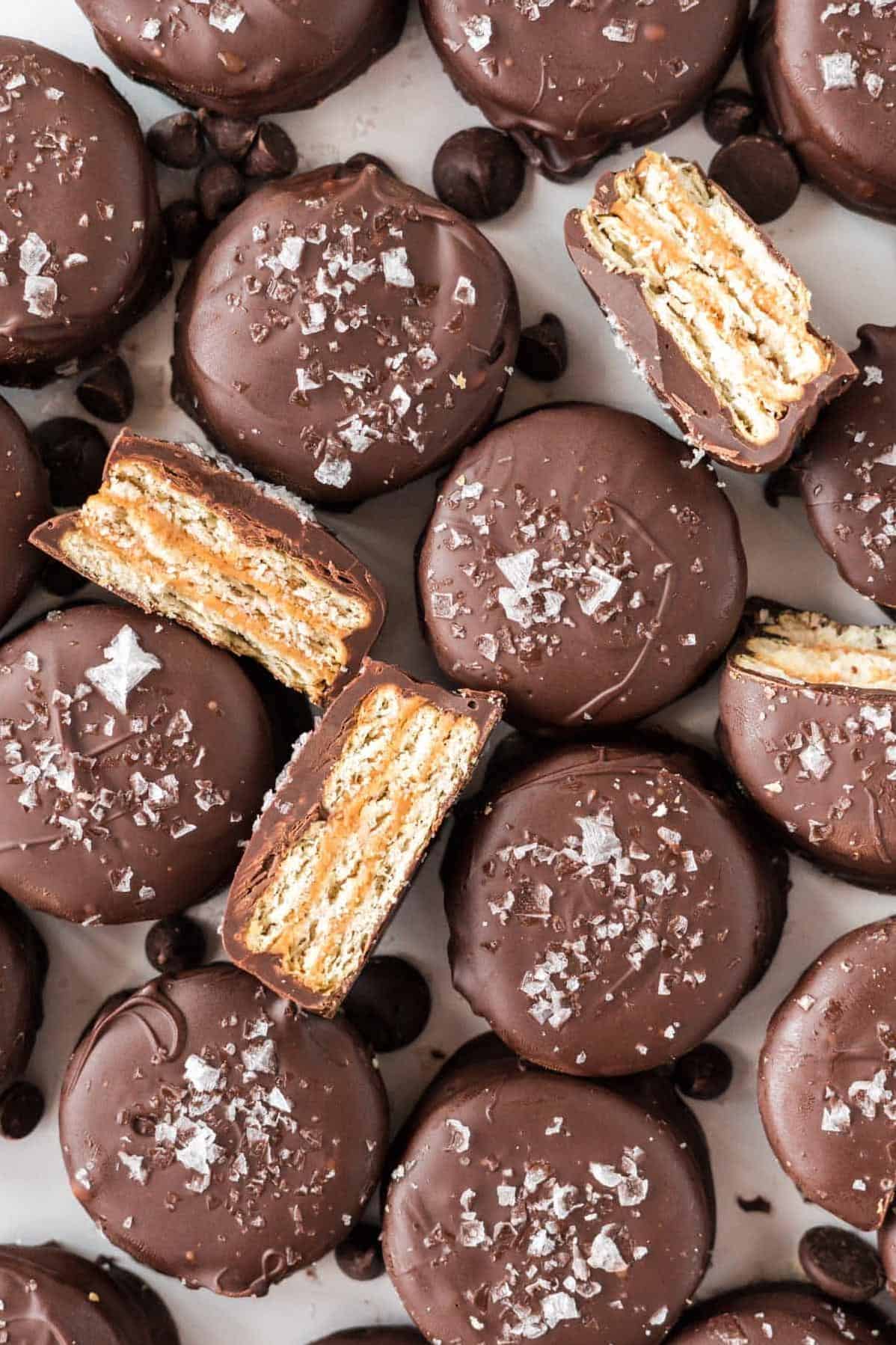  The buttery crunch of Ritz crackers coupled with sweet chocolate and a sprinkle of sea salt.