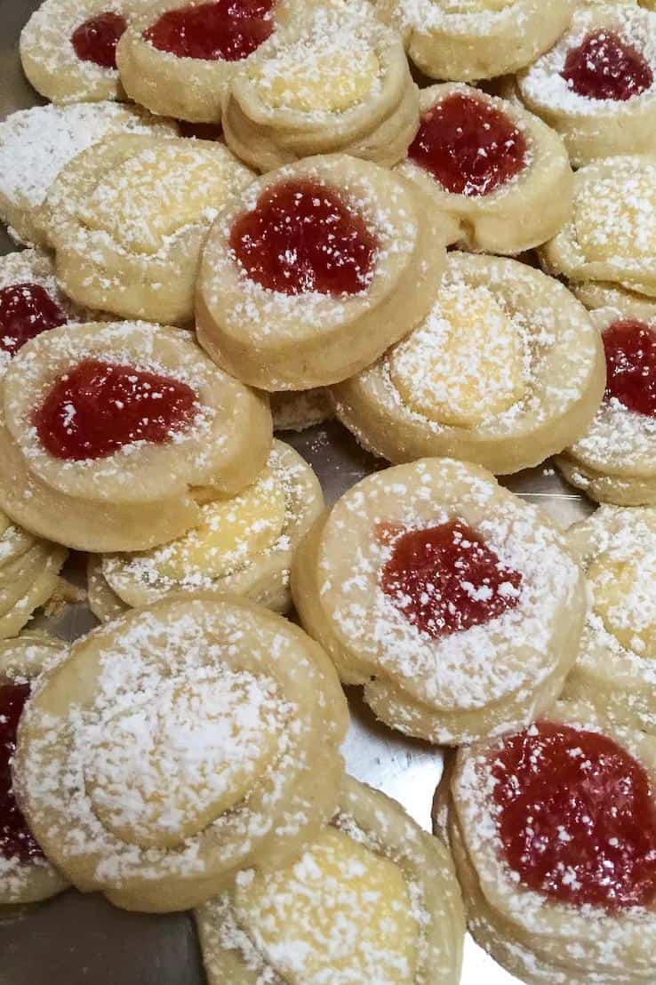  The buttery, flaky dough that holds the jam is irresistible on its own, making these cookies simply divine.