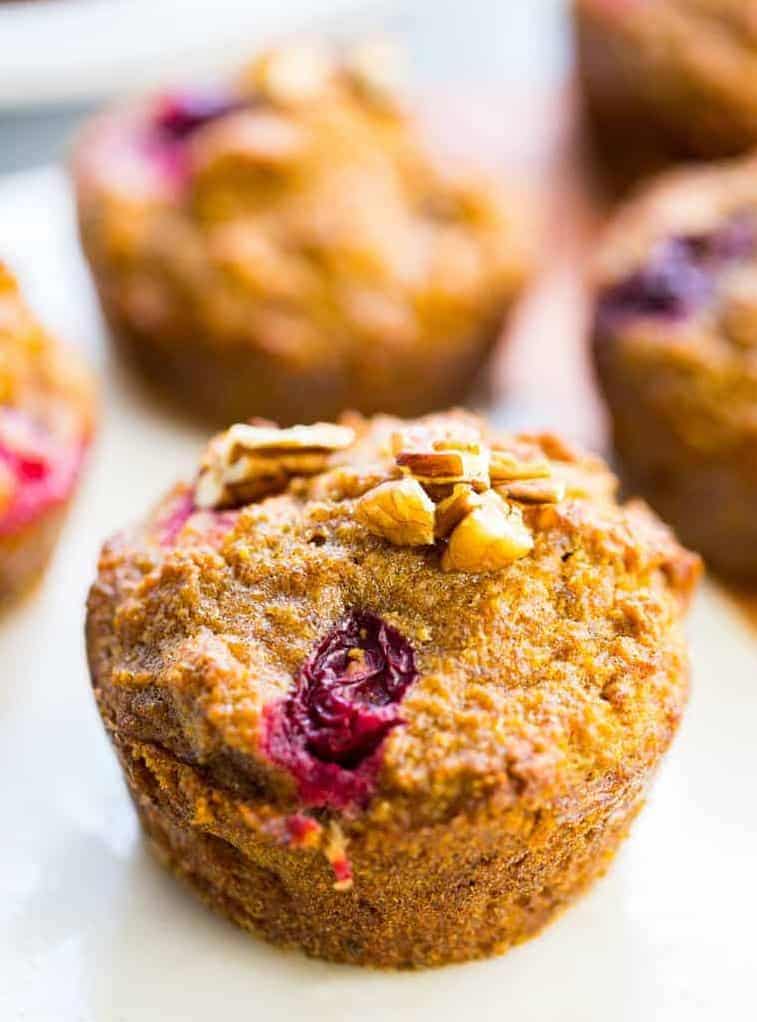  The combination of tart cranberries and sweet maple syrup make these muffins irresistible.
