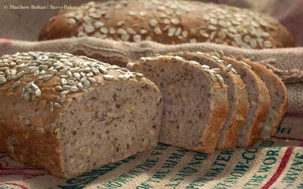  The dense and soft interior of the bread is perfectly complemented by its mildly crunchy crust.