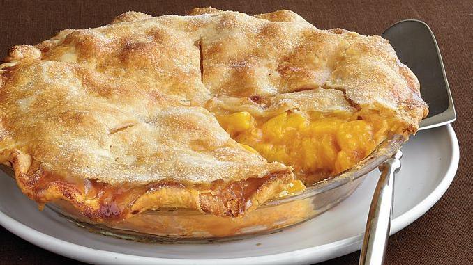  The flaky crust and creamy filling make this Peacheesy Pie a crowd-pleasing dessert.
