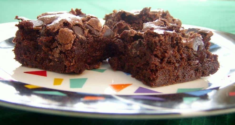  The gooey fudge center of these brownies will make you want to grab one right off the screen.