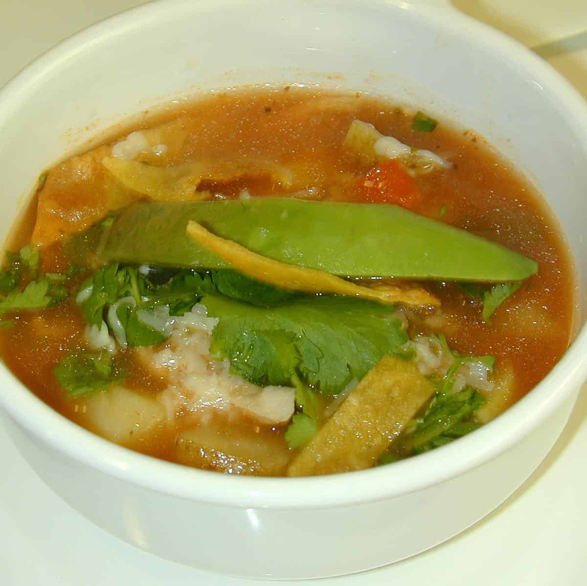 The perfect bowl of comfort on a chilly day: Chicken Tortilla Soup!