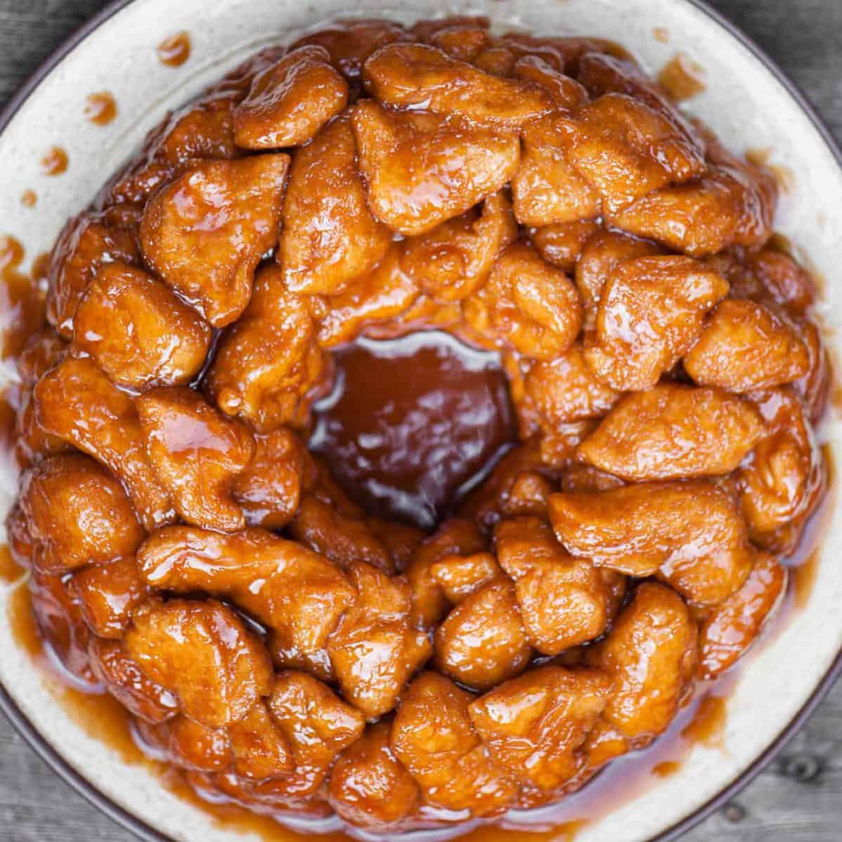  The sweet aroma of cinnamon and brown sugar fills the air as I prepare Granny's Monkey Bread.