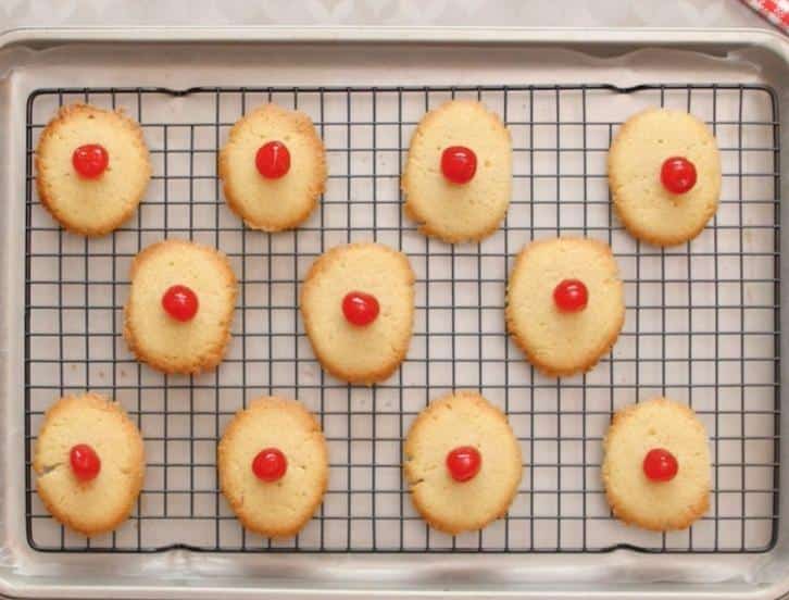  These cookies are the cherry on top of any dessert table