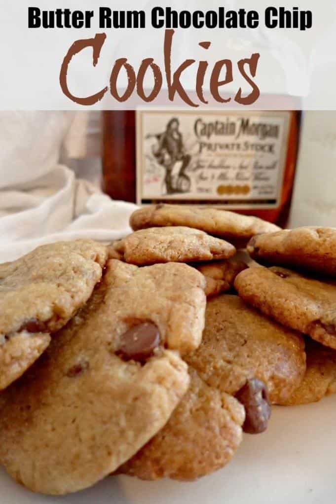  These cookies are the perfect showcase for rich and decadent chocolate chips combined with the warm flavors of rum and hazelnut.