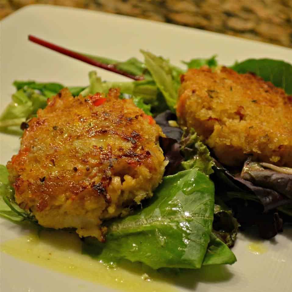  These crab cakes are packed with fresh flavors and a heavenly aroma.