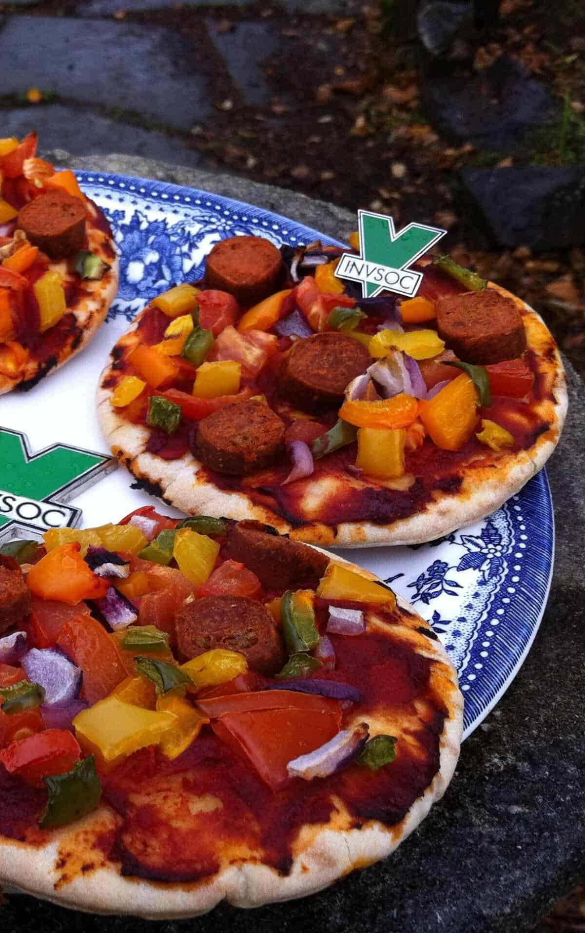 These mini pizzas are perfect for game day snacking!