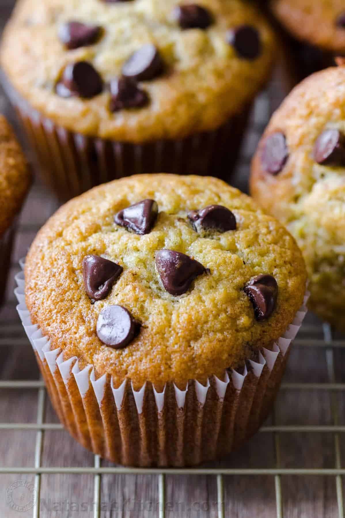  These muffins are so moist and fluffy, you'll think they're straight from a bakery.
