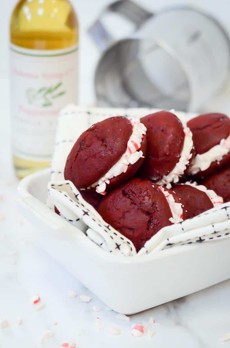  These whoopie pies are like a Christmas party in your mouth.