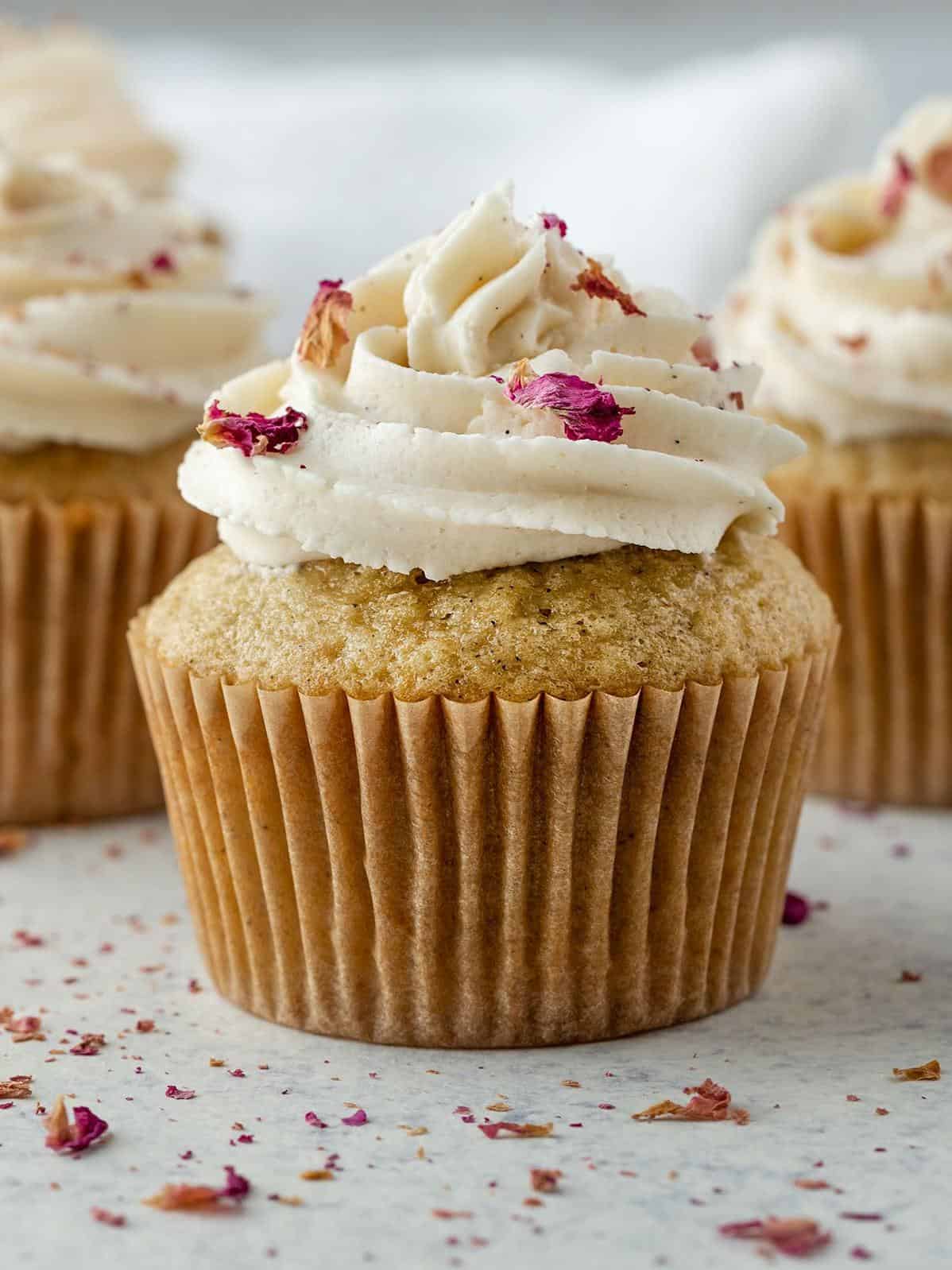  These wild rose petal cupcakes are perfect for any special occasion