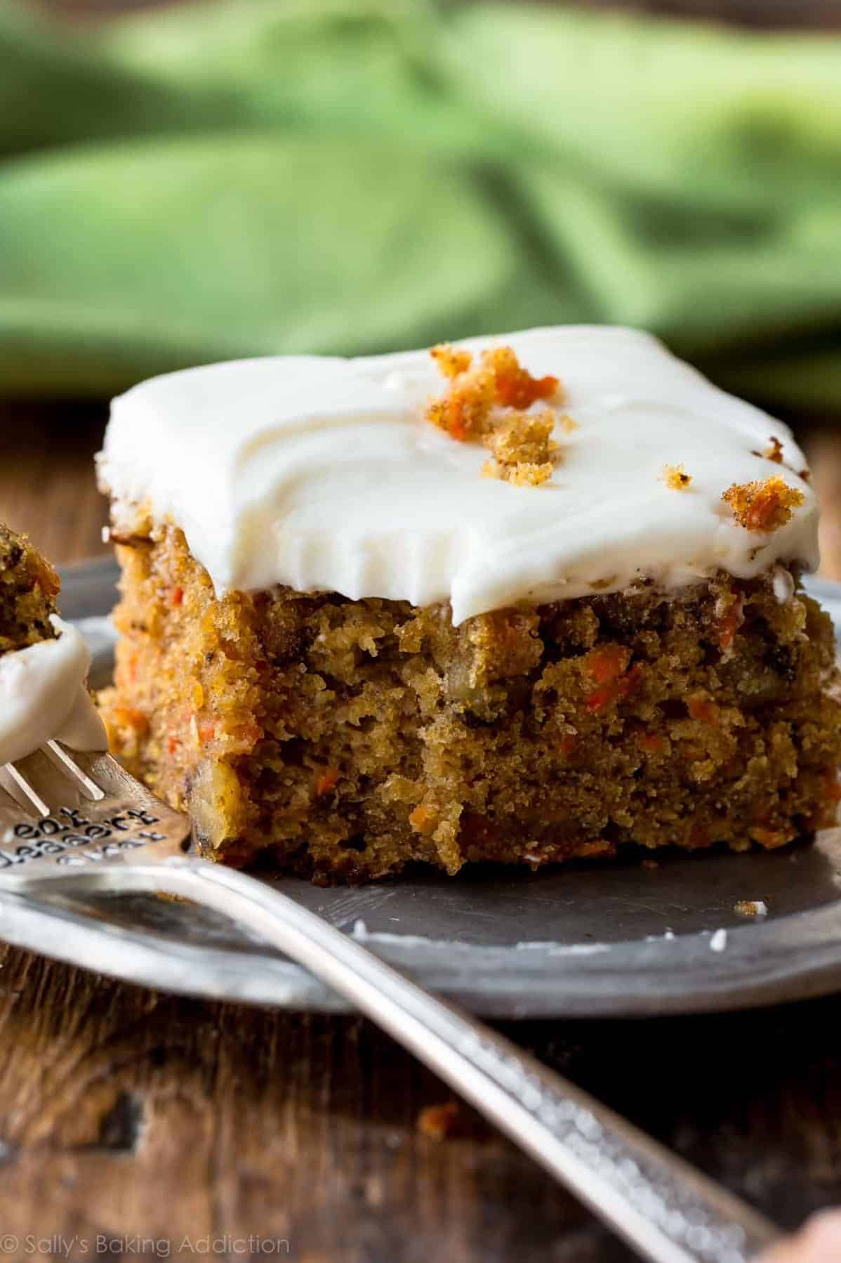  This cake is a beautiful mess of healthy ingredients and delicious flavors.