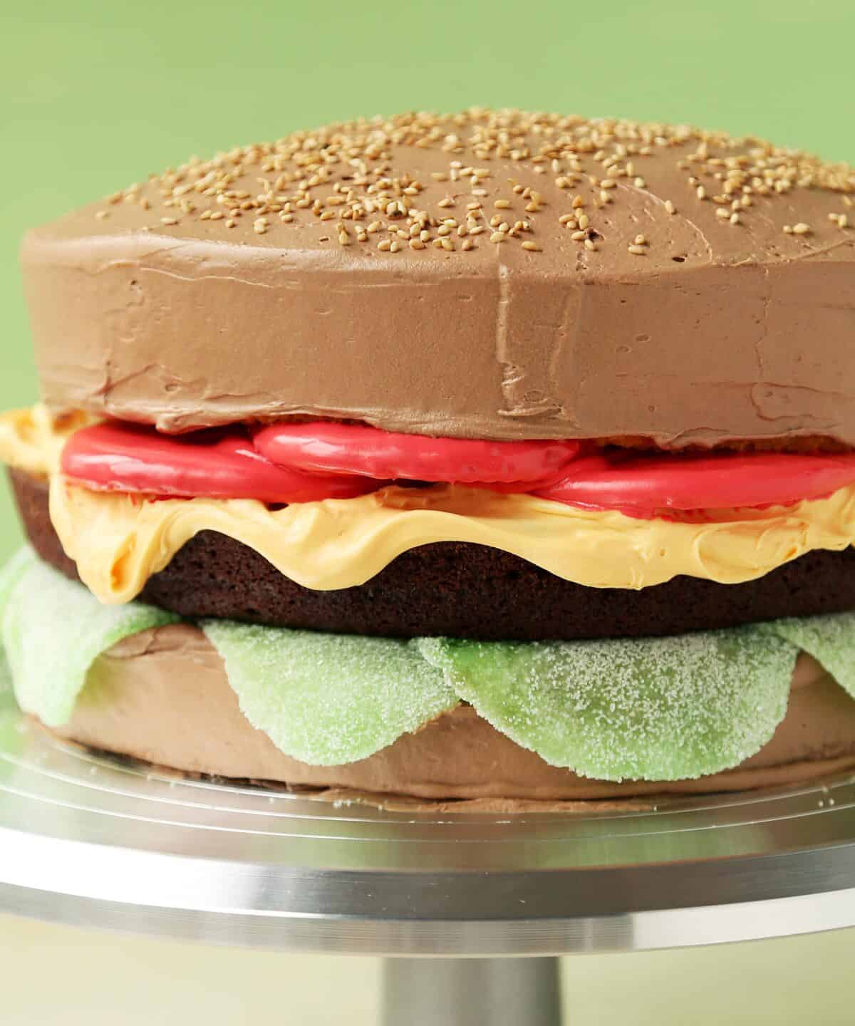  This is not a burger, it’s a cake!