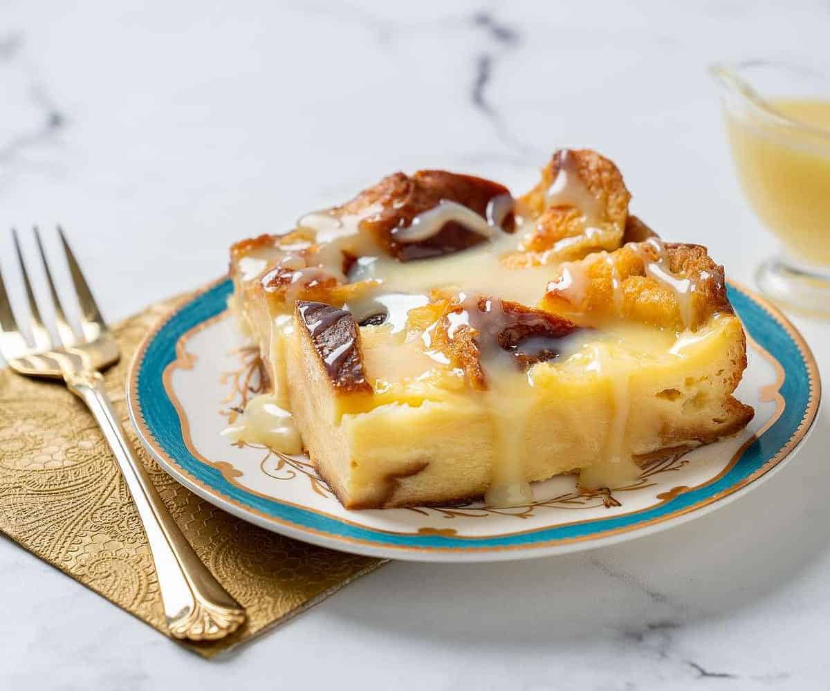  This is not your average bread pudding—white chocolate takes it to the next level.