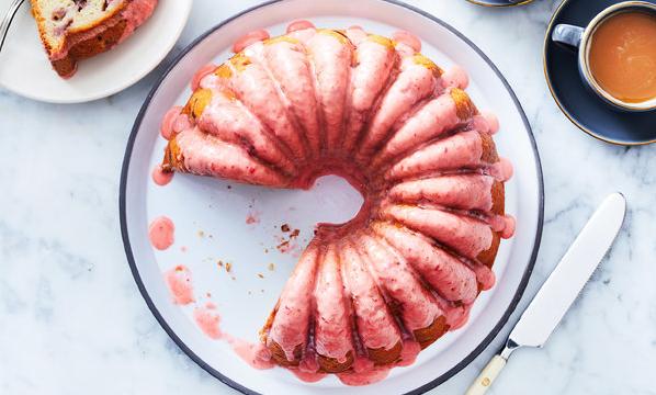  This strawberry-studded treat is sure to be a crowd-pleaser.