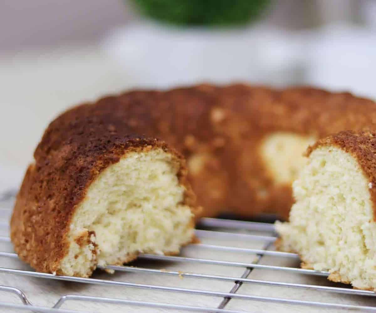  Three types of rum give this sponge cake its signature 'drunkenness.'