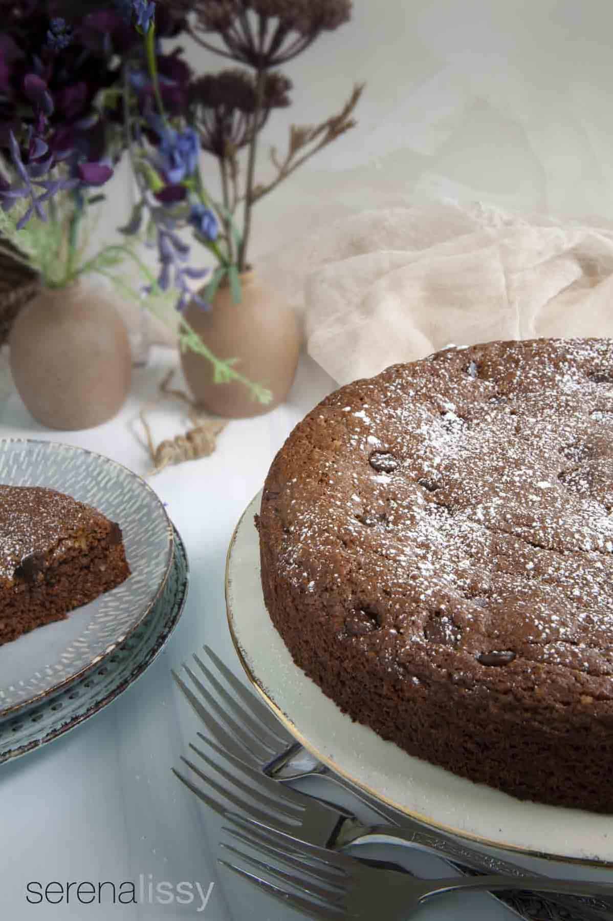  Topped with a generous amount of toasted walnuts, this cake is sure to impress your guests.
