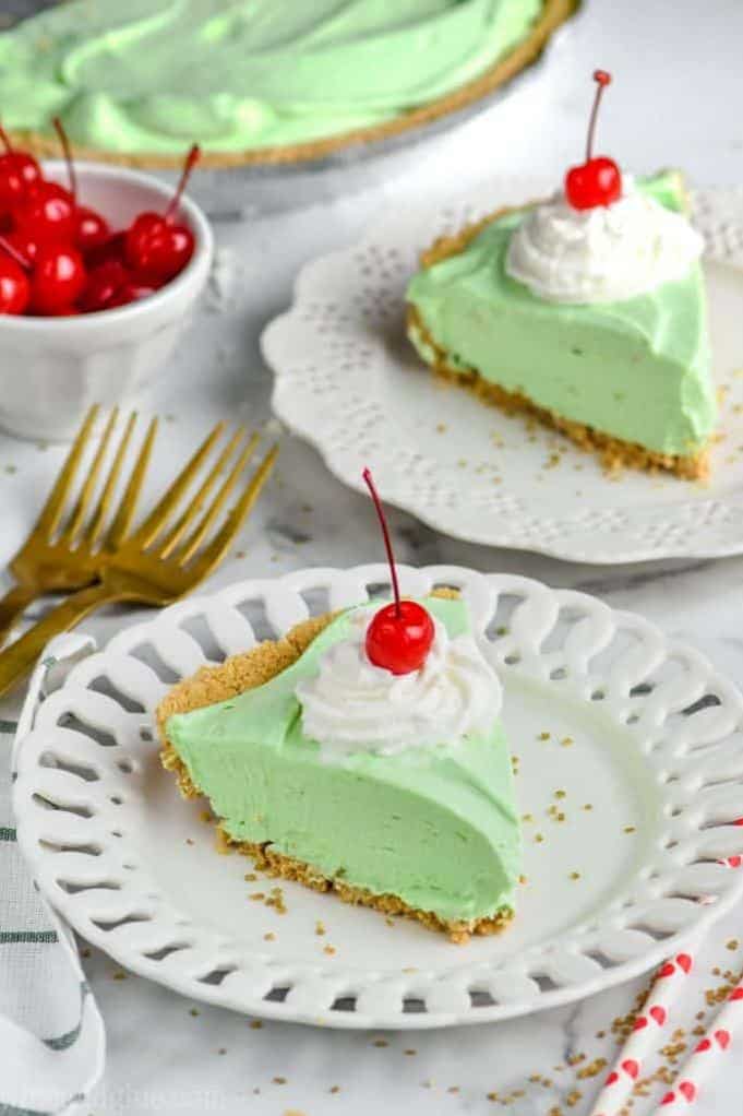  Treat your taste buds to a burst of minty freshness with every bite of this Shamrock Pie.