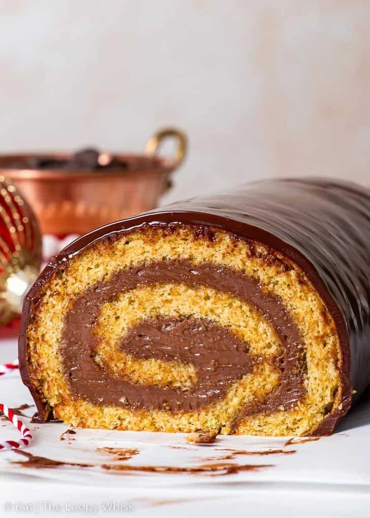 Velvety swirls of chocolate and orange make this cake roll a true work of art!