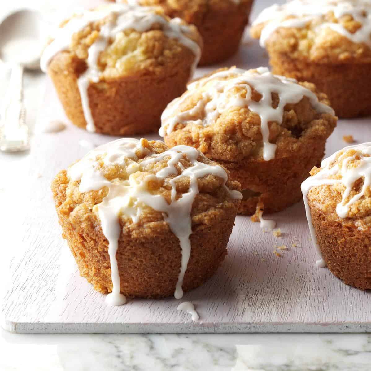  Warm and scrumptious apple scrapple muffins, ready to be devoured