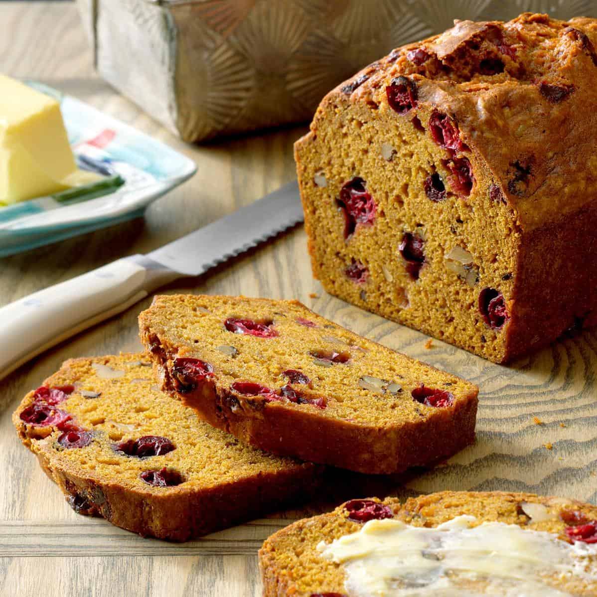  Whip up a batch of this fall-inspired quick bread to add some warmth to your kitchen.