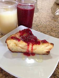 White Chocolate Bread Pudding With Raspberry and White Chocolate