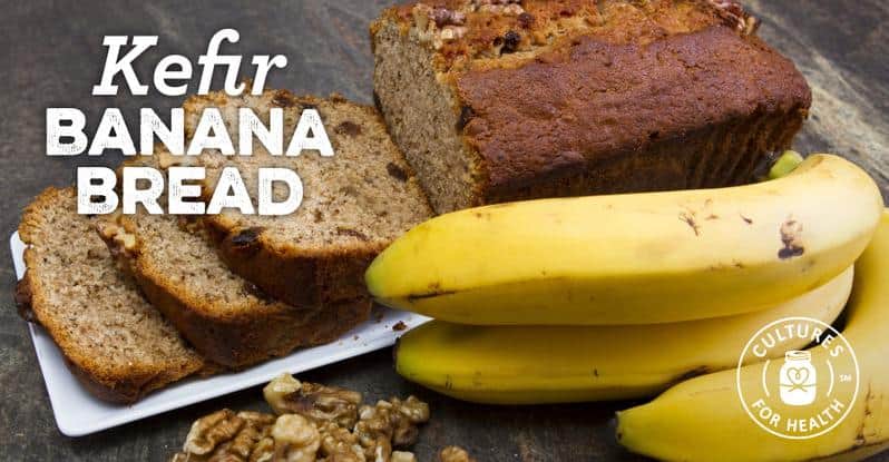Delicious Whole Grain Kefir Banana Bread Recipe