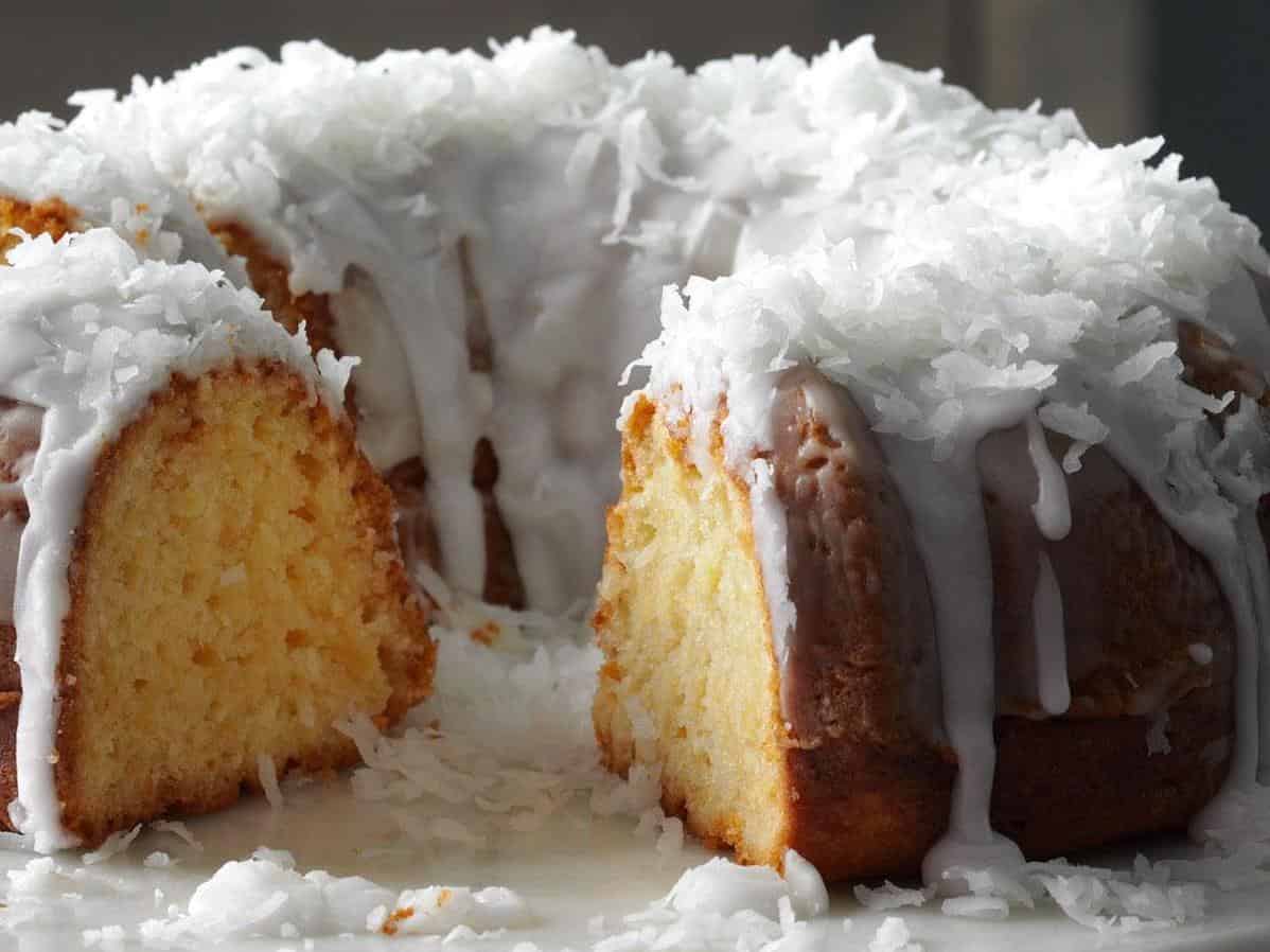  With a hint of pineapple and coconut, this cake is a tropical paradise