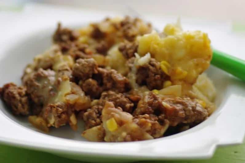  With layers of tender ground beef, vegetables, and mashed potatoes, this dish is a crowd-pleasing crowd favorite.