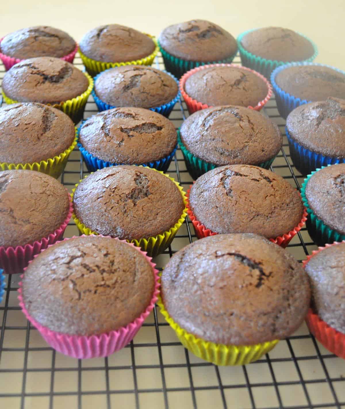  You won't be able to resist the aroma of these cupcakes baking in the oven.